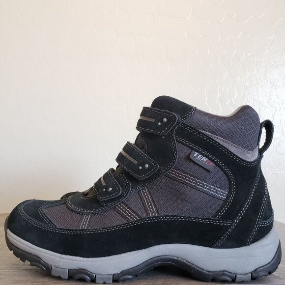L.L.Bean Tek 2.5 Waterproof Suede Hiking Boots Black Size Men's 8.5 Hook & Loop - Picture 3 of 12